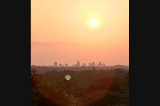 The view from Ironwood Road in London's Byron neighbourhood on the morning of July 19, 2019.