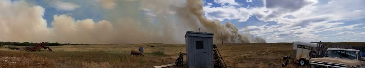 Cypress County declared a state of local emergency due to a wildfire on Saturday, July 27, 2019.