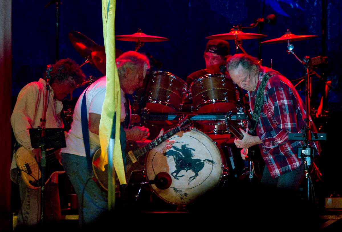 Neil Young and Crazy Horse in concert at the Air Canada Centre in Toronto on Nov. 19, 2012.