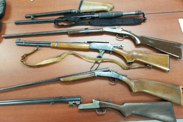 The firearms theft took place at the end of May, police say.