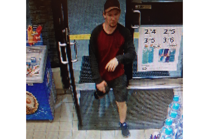 Shortly after 2 a.m. last Friday, officers responded to a call where a man allegedly exited the bathroom of a business before committing the act, police say.