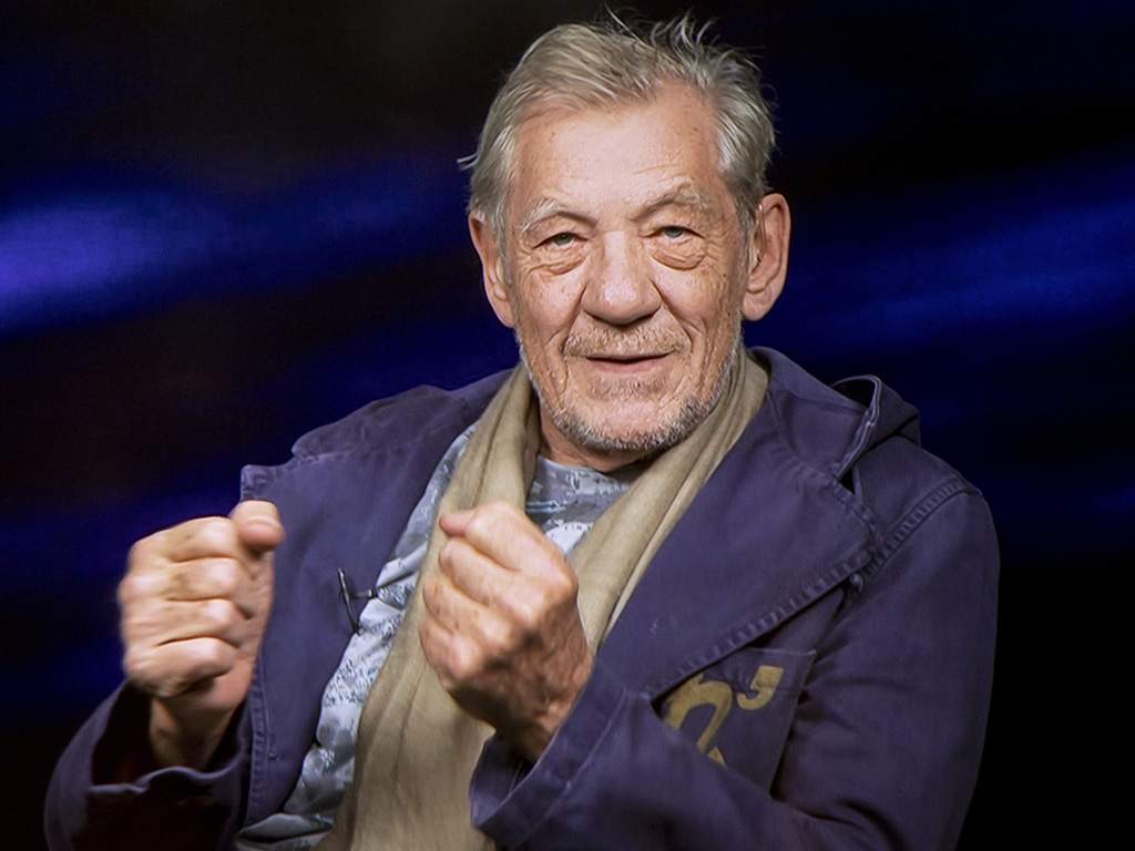 Ian McKellen promotes the movie All Is True in Hollywood, Calif., on Nov. 27, 2018.