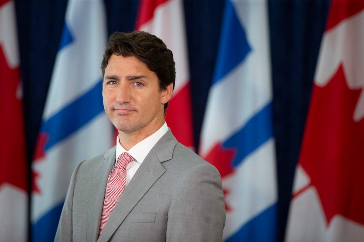 Prime Minister Justin Trudeau takes questions from journalists following a meeting with Toronto Mayor John Tory at Toronto City Hall, on Tuesday August 13, 2019. THE CANADIAN PRESS/Chris Young.