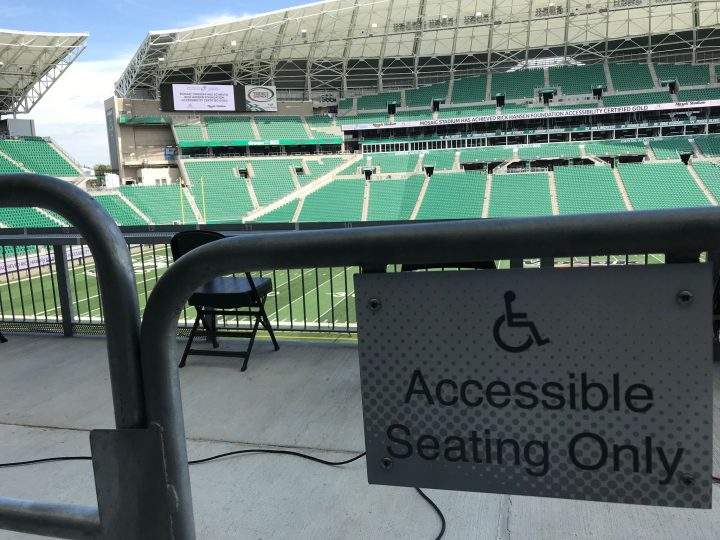 Mosaic Stadium features 157 accessible seats as well as 114 companion seats.