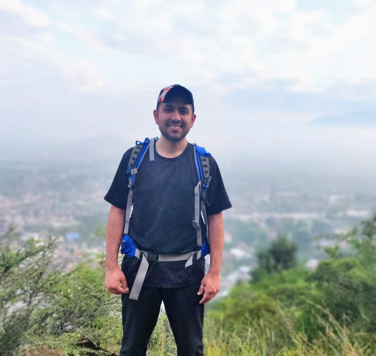 Adnan Yusuf during a recent visit to Kashmir.