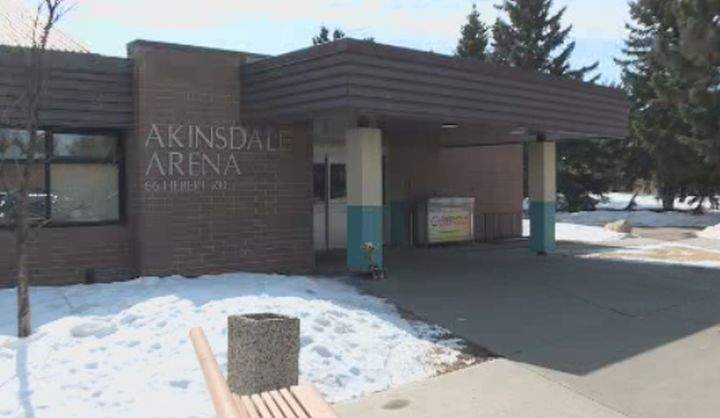 A file photo of the Akinsdale Arena in St. Albert, Alta.