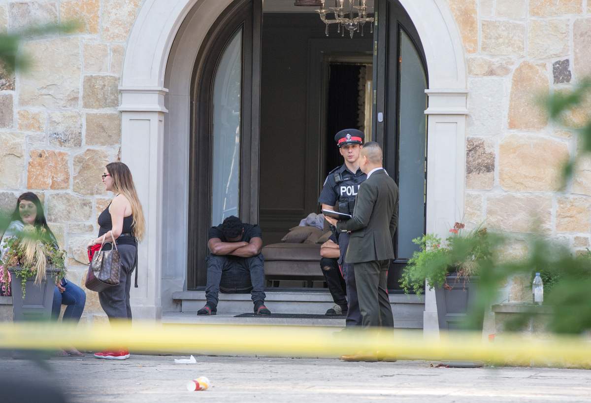 One man is in hospital with life-threatening injuries following an early morning shooting on The Bridle Path on Sunday.