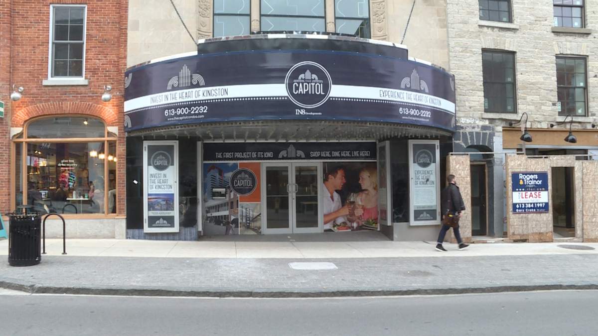 The controversial downtown highrise is planned atop the former Capitol movie theatre at 223 Princess St.