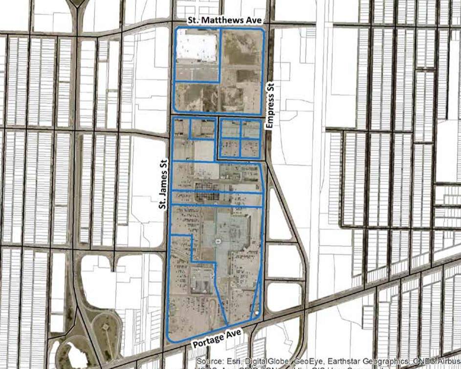 Cadillac Fairview’s proposal would see residential housing built around around the Polo Park mall and the former stadium site.