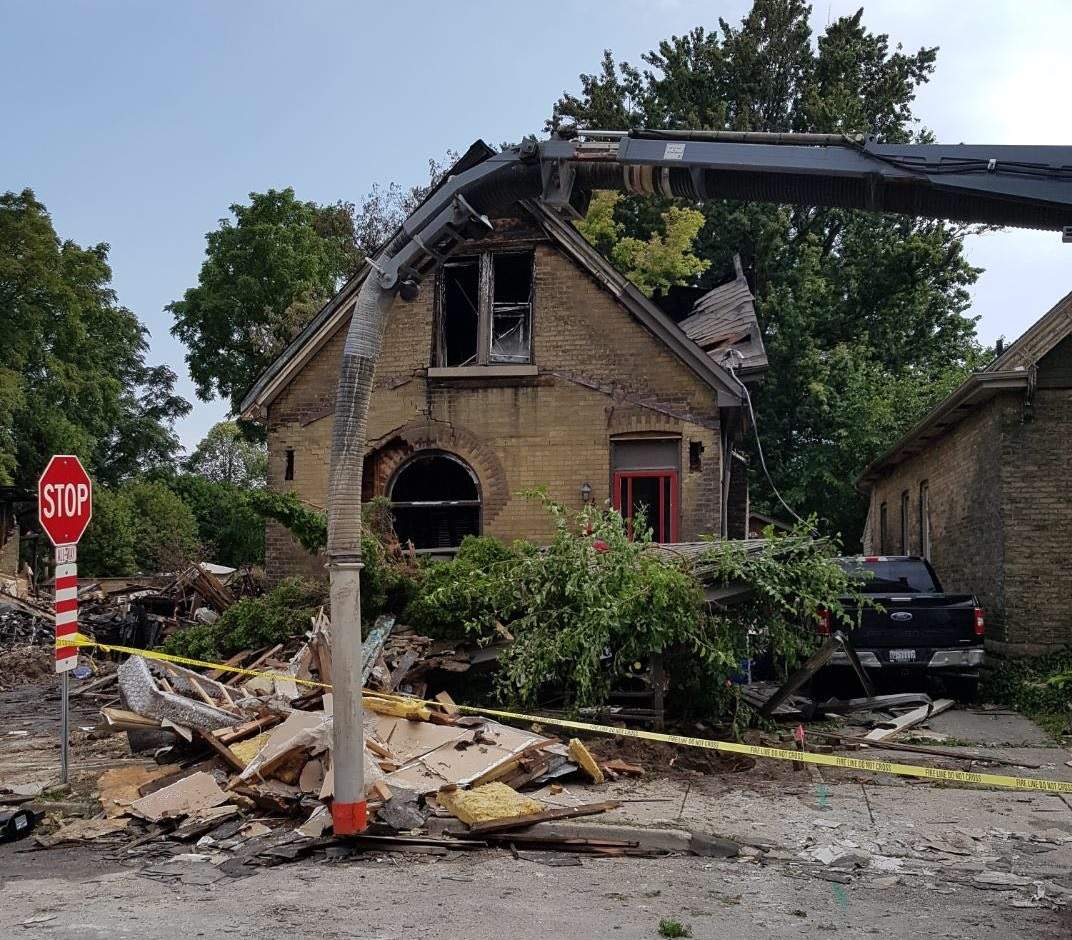 Chris Patterson's house was next door to the home that exploded.