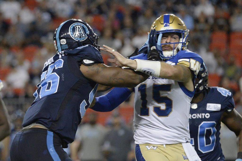 Former Winnipeg Blue Bombers quarterback Matt Nichols has signed a contract with the Toronto Argos.