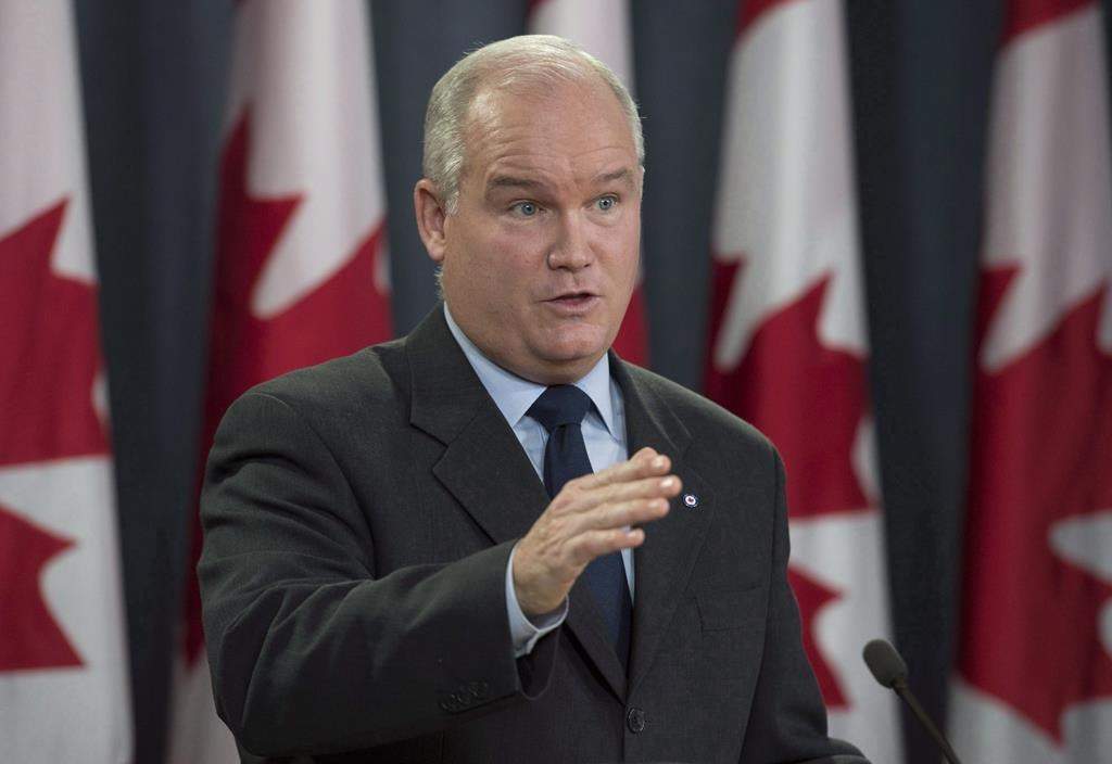 Conservative MP Erin O'Toole speaks during a news conference, Wednesday October 11, 2017 in Ottawa. A Conservative government, if elected this fall, would work to fix Canada's relationship with Saudi Arabia by trying to build back rapport with the kingdom in areas that it considers of mutual interest.