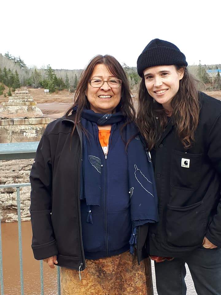 Dorene Bernard with Ellen Page in April 2019.