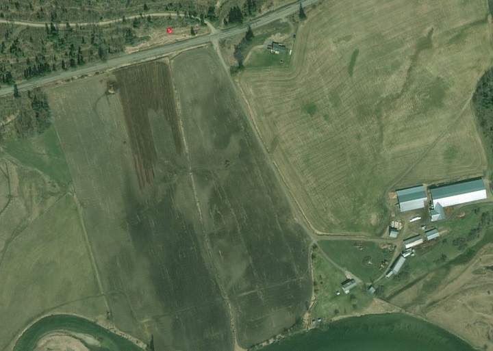 The spot fire along Enderby Mable Lake Road was located approximately 14 kilometres east of Enderby.