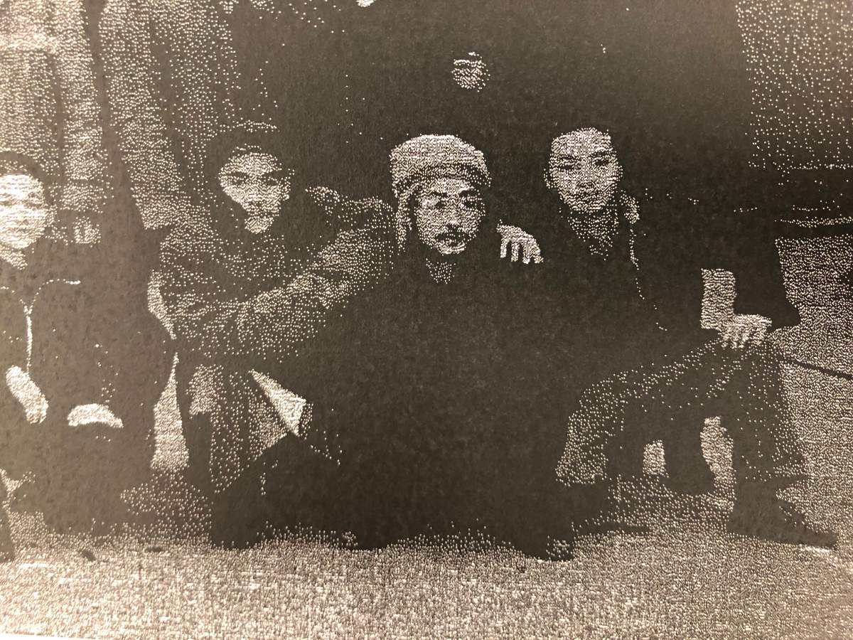 Undated photo of Yang Wei  (right) shortly after he was released from a Chinese prison in 1993.