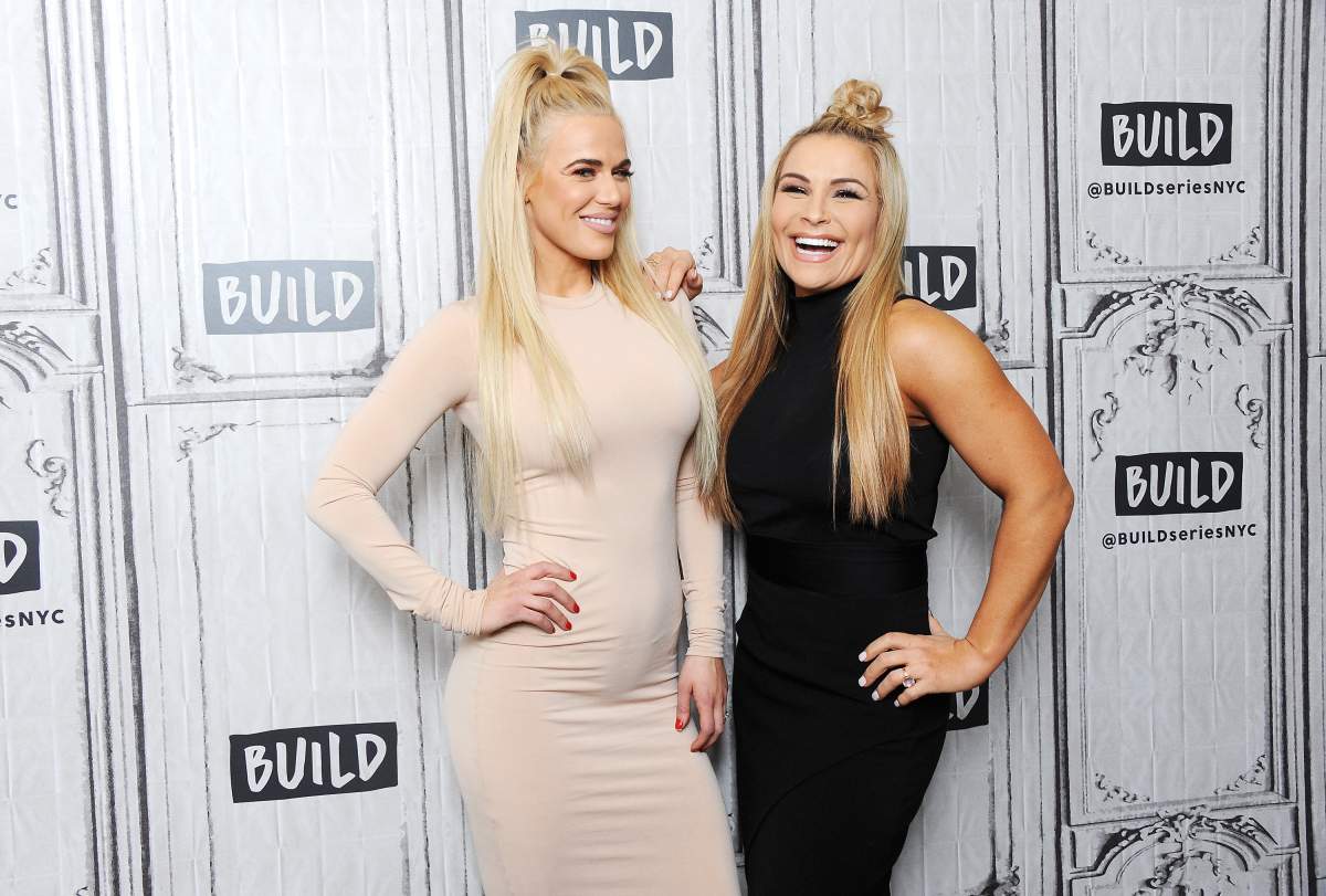 WWE Superstars Lana and Natalya visit Build Series to discuss ‘Total Divas’ at Build Studio on January 31, 2018 in New York City. (Photo by Desiree Navarro/WireImage)
