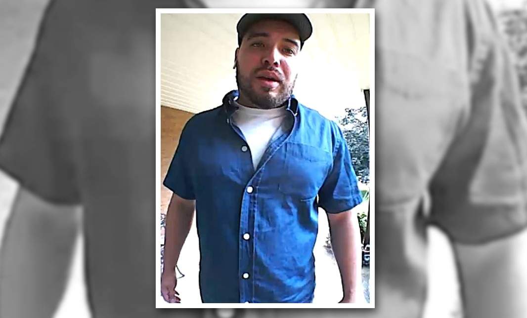 Hamilton police say this man rang the doorbell of a house on the west mountain that was eventually robbed.