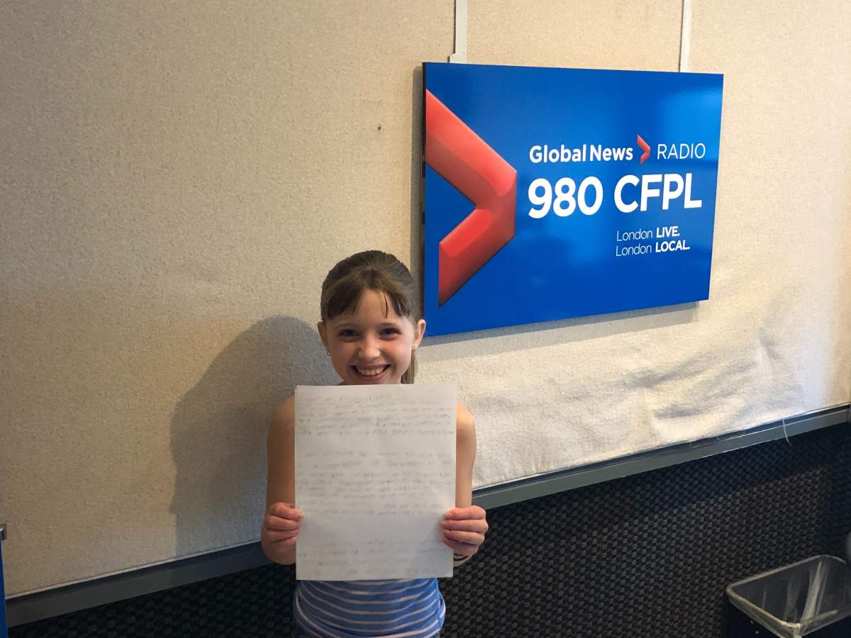 Greta Fleet, 10, was motivated to act after hearing an elder from Attawapiskat First Nation speak at her school. 