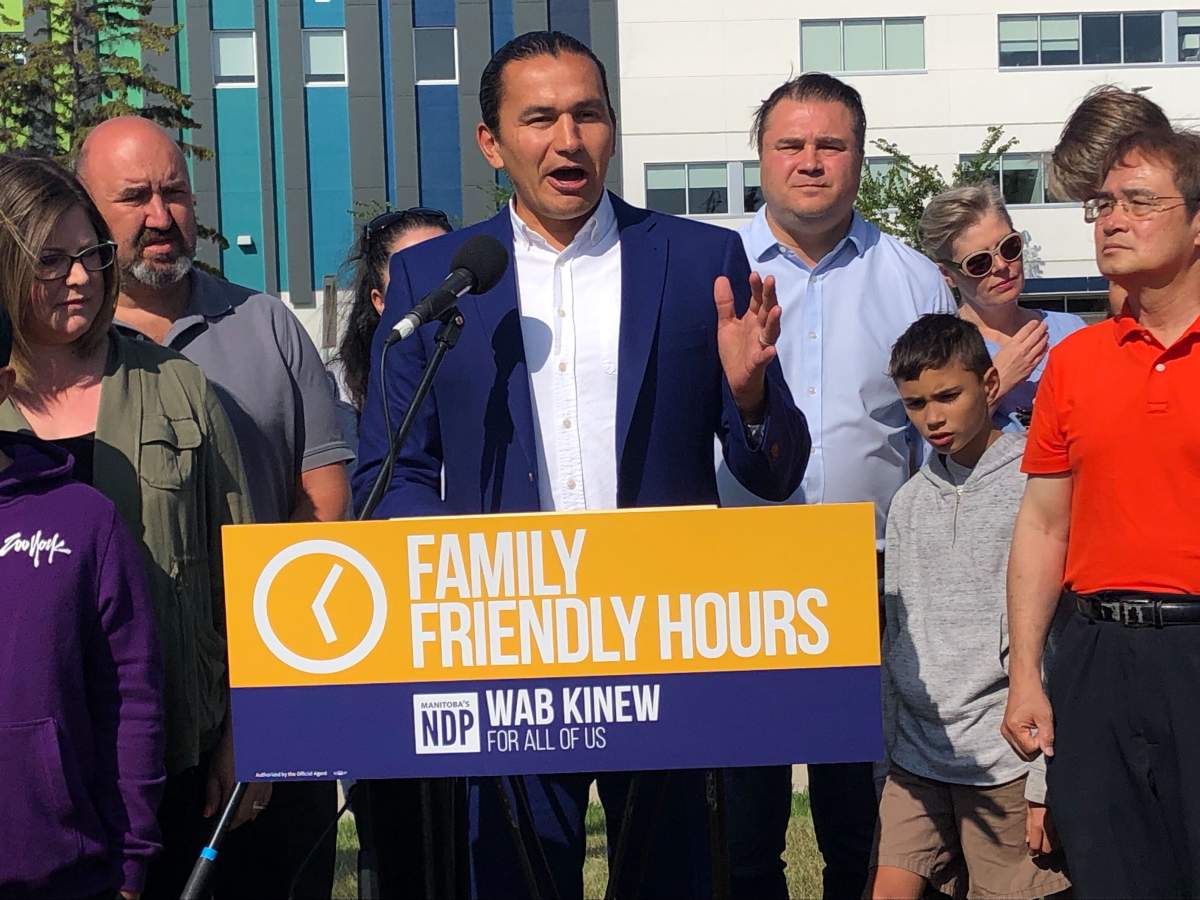 “Health care is an important part of families’ busy lives,” says Manitoba’s NDP Leader Wab Kinew.