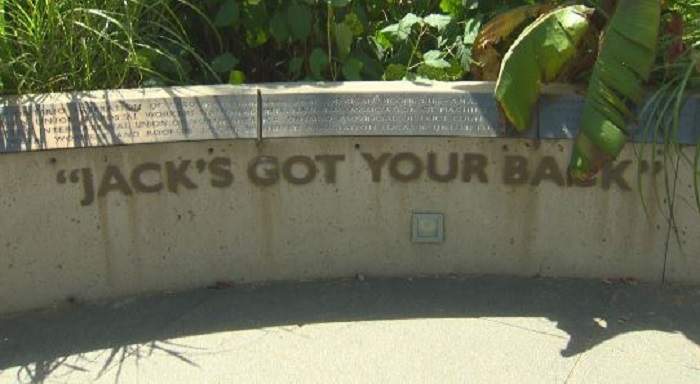 Jack Layton sign.