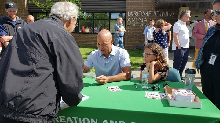 A community arena in St. Albert, Alta., now officially bears the name of a hometown hockey hero after a ceremony was held Sunday to rename it in honour of retired NHL great Jarome Iginla.