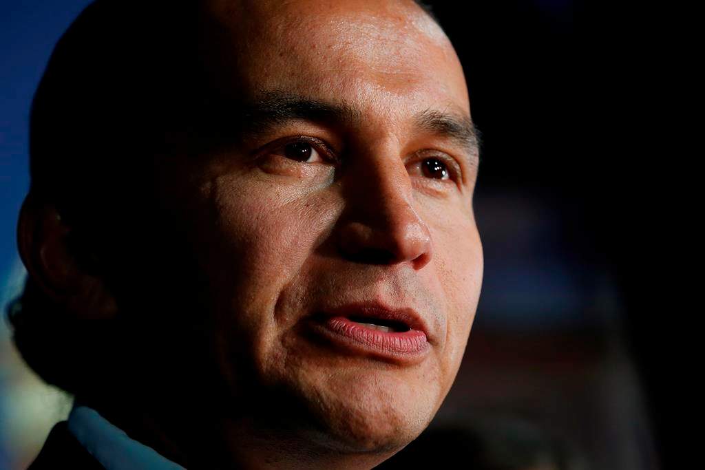 NDP leader Wab Kinew vowed to fight childhood hunger in Manitoba during his gala speech on June 10, 2023.