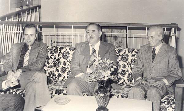 Babakr Mahmud al-Rasul (centre) one year before becoming Iraq’s Minister of Labour and Social Affairs, Erbil, Iraq, April 20, 1976.