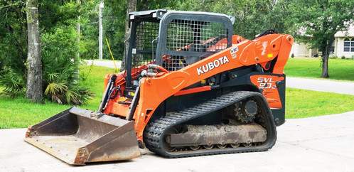 The stolen Kubota skidsteer.