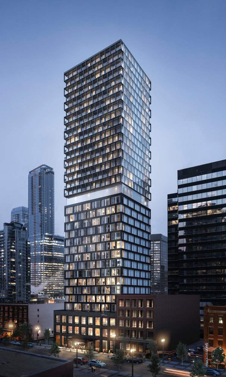 The Mackenzie Tower proposal for downtown Edmonton on 104 Street.