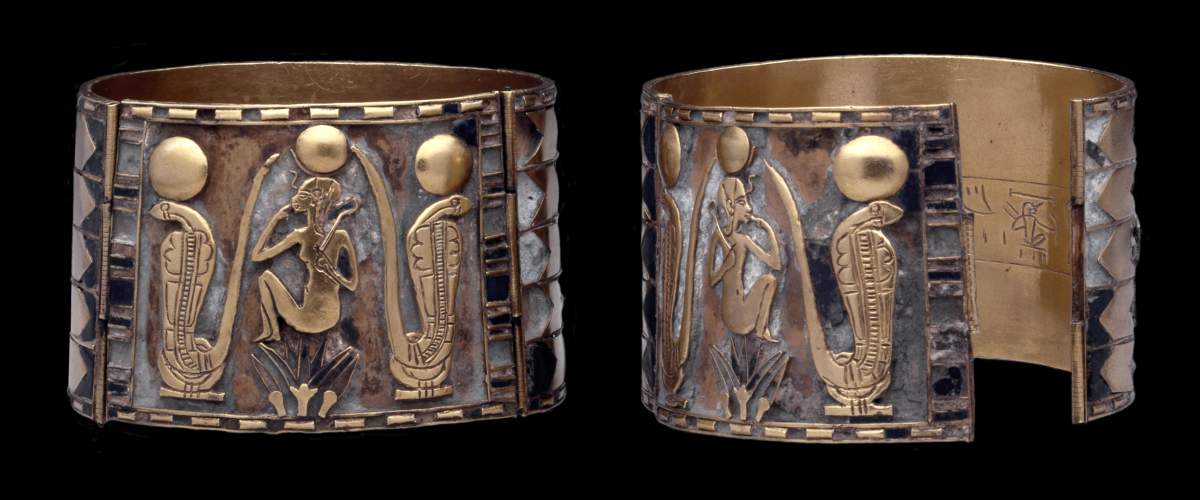 Artifacts from the Egyptian Mummies: Exploring Ancient Lives Exhibit.