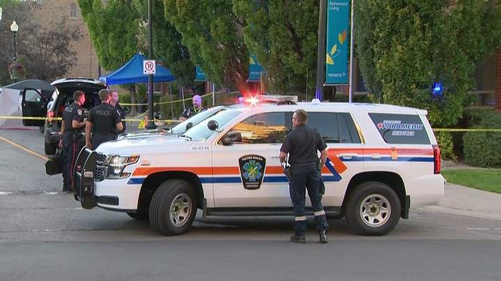 Halton police say a 91-year-old man was found dead outside a retirement home in Oakville.