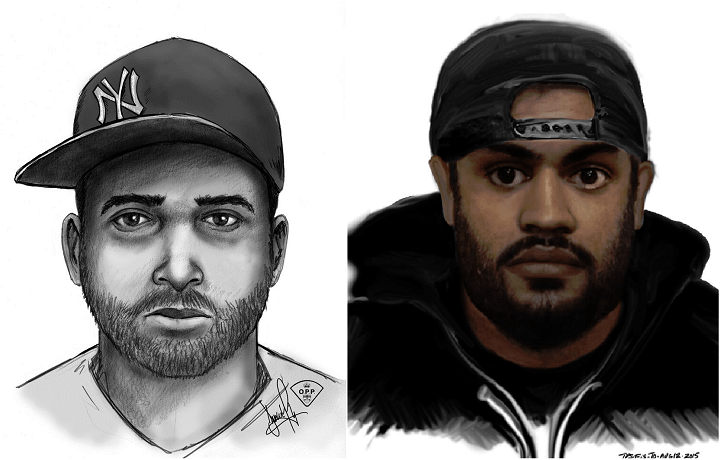Police released these sketches of a suspect who officers say is wanted in connection with multiple reported sexual assaults.