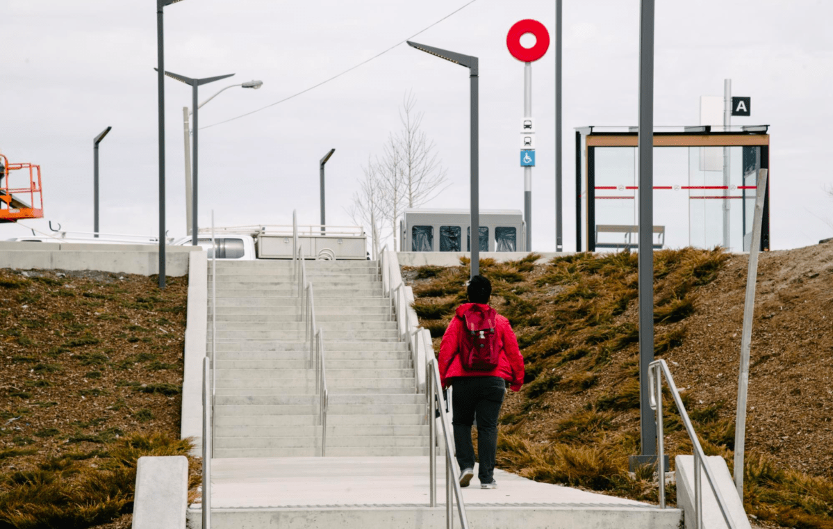 An image taken at the new Bayview LRT station in Ottawa.