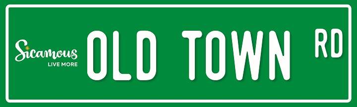 A replica Old Town Road sign that the Sicamous and District Chamber of Commerce will be selling.