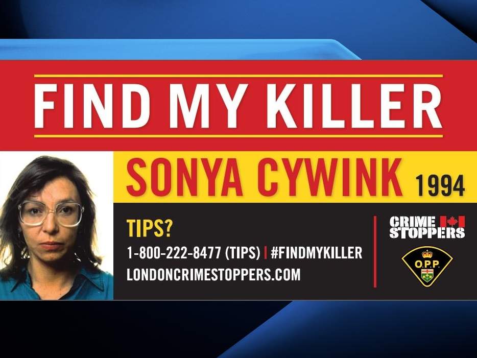 Sonya Nadine Cywink was last seen alive in London on Aug. 26, 1994.