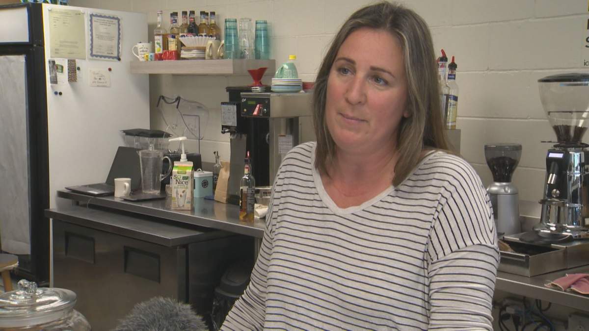 Janice Urniezius, owner of Park Line Coffee on Osborne Street.