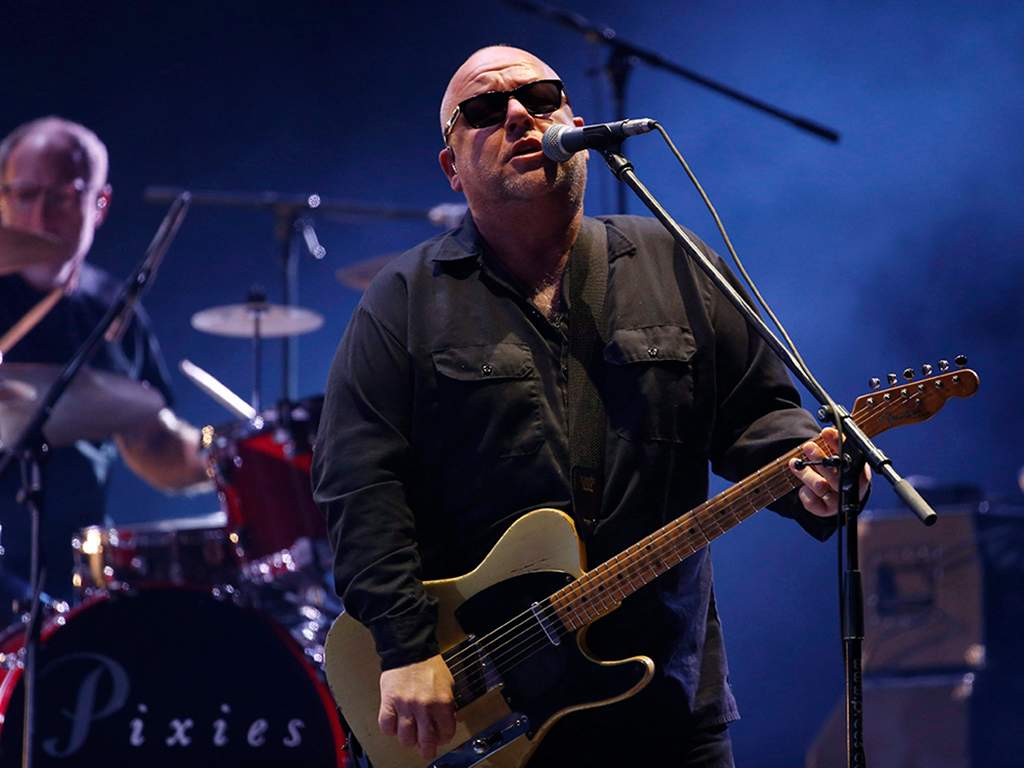 Black Francis of Pixies performs with the band in Mexico City's main square, The Zocalo, Saturday, Nov. 10, 2018.