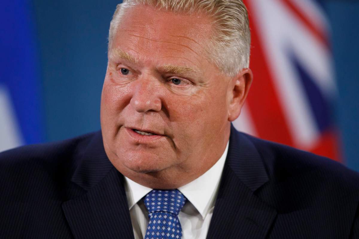 Premier Ford barred media from attending a fireside chat held at the offices of the CD Howe Institute in Toronto.
