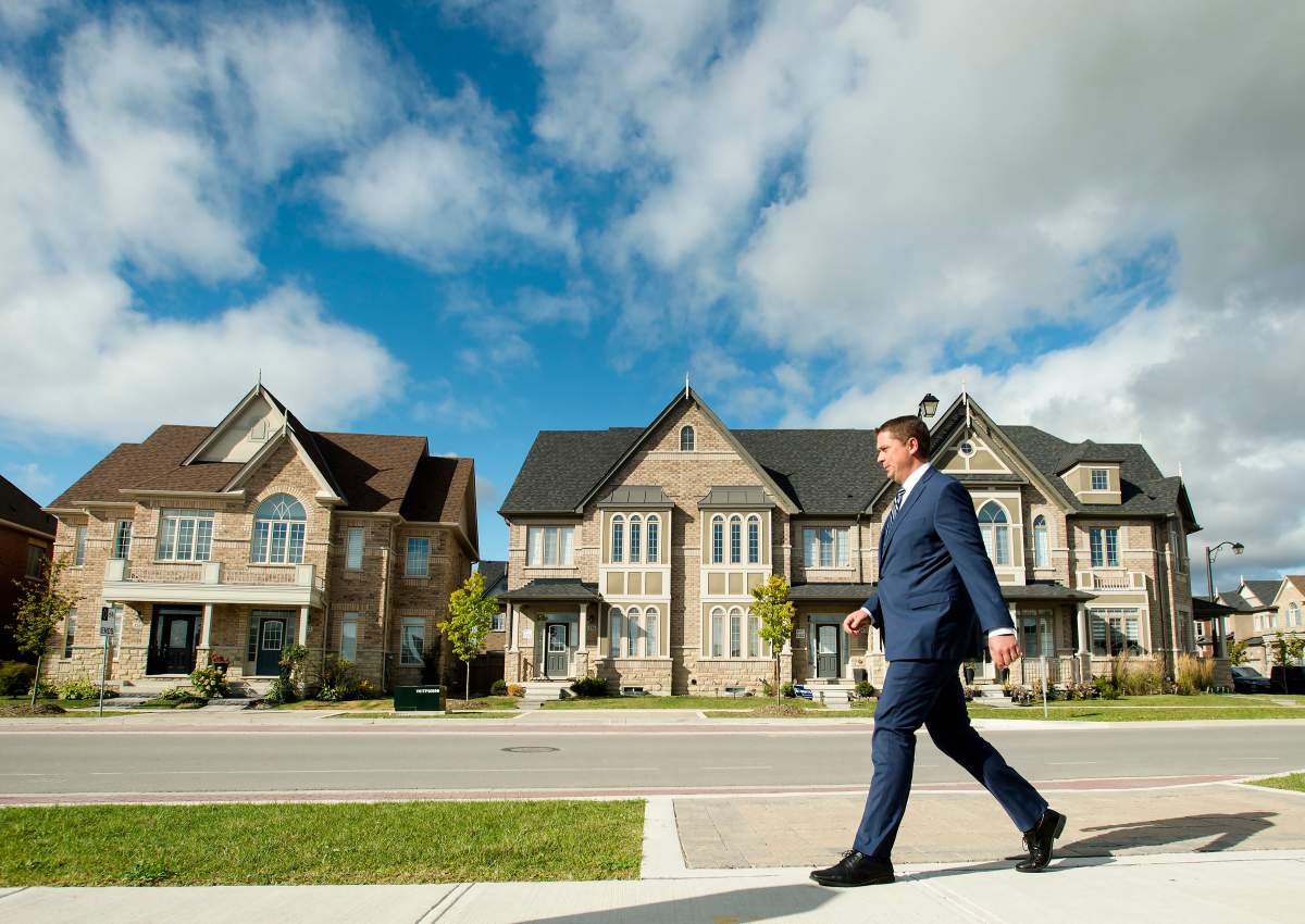 Federal Conservative Leader Andrew Scheer makes a campaign stop in Vaughan, Ont., on Monday, Sept. 23, 2019.
