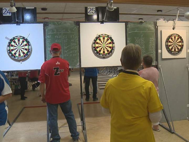 Darts are among the 33 sports at this week’s 55-plus B.C. Games in Kelowna.