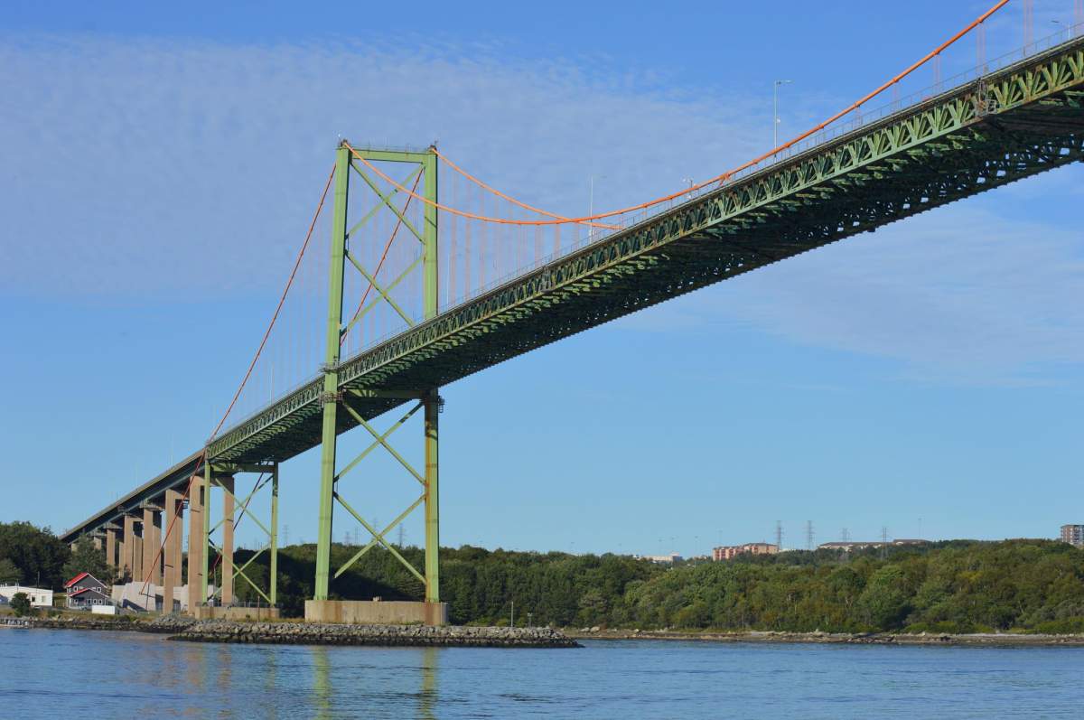 The  A. Murray MacKay Bridge. on Sept 2, 2019. 