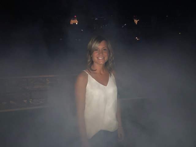 Amanda Grace Leslie on the night of the proposal.