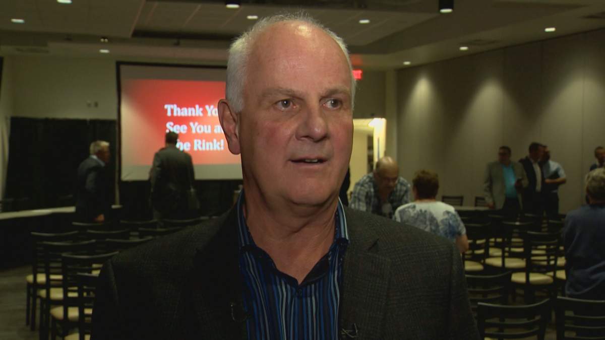 Lethbridge Hurricanes GM Peter Anholt addressed the media following the club's 2019 Annual General Meeting. 