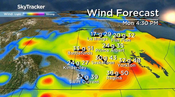 Breezy northwesterly winds kick up for the first day of fall on Monday.