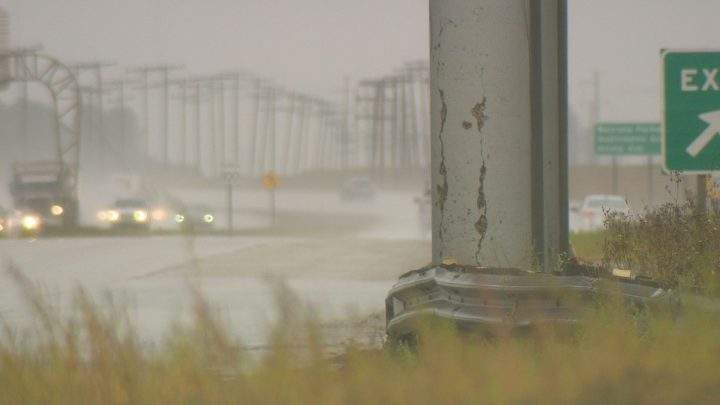 The damage was caused by a vehicle that drove under the bridge either Friday or Saturday, according to RCMP. File / Global News