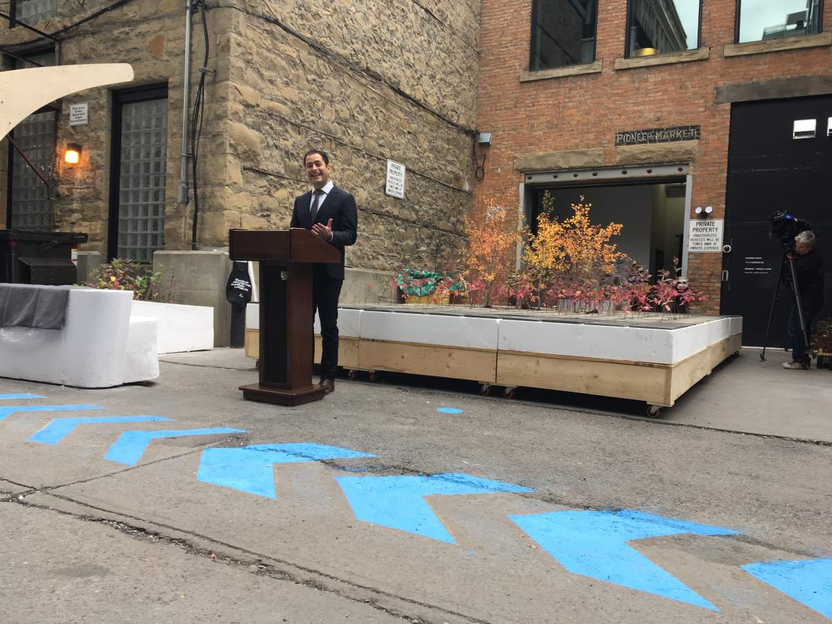 Officials announce details of pilot project to transform downtown alleyways