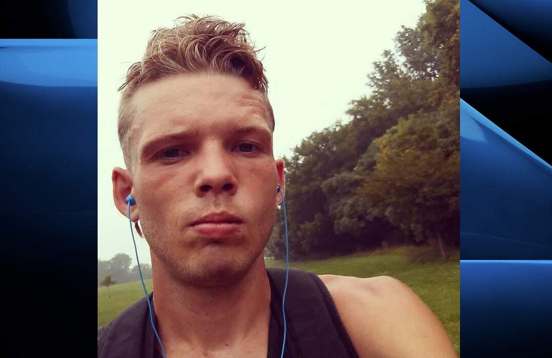 Ciaran Elmes, 25, of London is facing three charges in the case including assaulting a peace officer with a weapon.