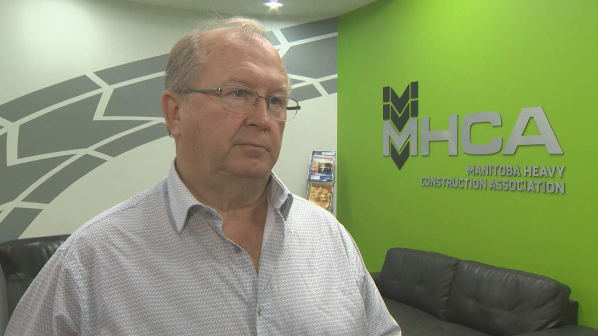Chris Lorenc, the President of the Manitoba Heavy Construction Association.