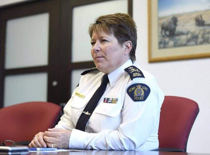 RCMP Commissioner Brenda Lucki sits for an interview in Ottawa on Friday, May 4, 2018.