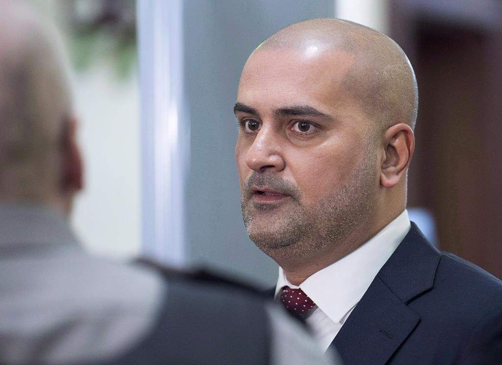 Bassam Al-Rawi arrives at provincial court in Halifax on Monday, Jan. 7, 2019 for his trial on a charge of sexual assault.